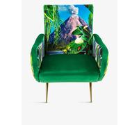 Seletti Seletti Volcano-Surreal Upholstered Velvet Armchair