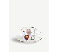 Seletti Seletti Wears Toiletpaper I Love You Printed Glass Coffee Set
