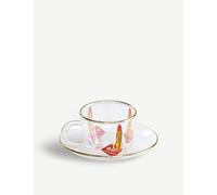 Seletti Seletti Wears Toiletpaper Tongue Printed Glass Coffee Set