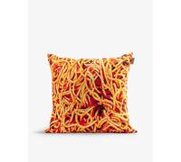 Seletti Seletti x Toiletpaper Graphic-Print Woven Cushion 67cm x 67cm