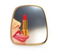 Seletti Toilet Paper Home Tongue Mirror Gold/ Multicolored