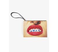 Seletti Womens Beige/pink Toiletpaper Loves Sh*t Pouch Bag