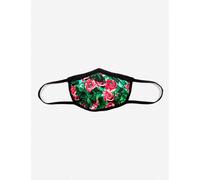 Seletti Womens Black/red/green Toiletpaper Roses Microfiber Face Covering