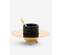 Seletti X Diesel Cosmic Dinner Lunar Stonewear and Brass Coffee Set