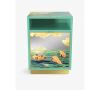 Seletti X Toiletpaper Sea Girl Graphic-print Wooden Nightstand 55cm