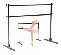SELEWARE Ballet Barre Freestanding, 10-Level Height Adjustable Barre Bar with Non-Slip Feet Pads, Portable Stretching Dance Equipment for Girls Kids Junior Adults Home Workout Fitness Yoga