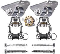 SELEWARE Ceiling Hook Heavy Duty Hanging Chair Outdoor - Swivel Hook Punching bag Holder Swing Hook Wooden Beam Hammock Attachment, Suitable for tyre Swing Set disc Swing Playground Accessories