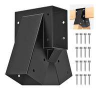 SELEWARE Heavy Duty Swing Set Bracket, A-Frame Swing Set Hardware Kit with Mounting Hardware, Fits 2 (4x4) Legs and 1 (4x6) Beam - DIY Middle Bracket for Backyard Swings