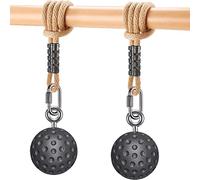 SELEWARE Pull Up Ball Grip, Non-Slip Rock Climbing Holds Pull Up Power Ball for Strength Training Attachment, Neutral Grip Pull Up Handles for Chin Up Bar, Kettlebell, Barbell Home Gym Workout