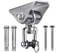 SELEWARE Swing Hook Heavy Duty, Stainless Steel 360 Swivel Silent Swing Hanger Hammock Hook, Ceiling Mount Bracket for Suspension Trainer Yoga Swings