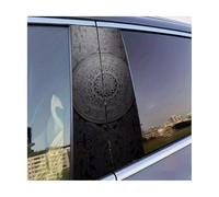 Self-Adhesive 2 PCS Car B-pillar Sticker Arabesque And Poinsettia Pattern Protective Film Scratch-resistant
