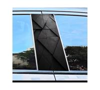 Self-Adhesive 2 PCS Car Window Pillar Stickers Geometry Pattern Scratch Resistant Film