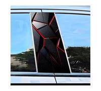 Self-Adhesive 2 Pieces Of Car Window Pillar Stickers Geometric Mosaic Polyethylene Protective Film