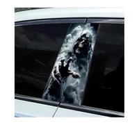 Self-Adhesive 2 Pieces Of Car Window Pillar Stickers Grim Reaper Vinyl Protective Film