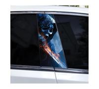 Self-Adhesive 2pcs Car B-pillar Decals Blood Blade Death Auto Center Pillar Waterproof Sticker(B)