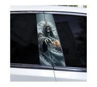 Self-Adhesive 2pcs Car B-pillar Decals Blood Blade Death Auto Center Pillar Waterproof Sticker(TYPE A)