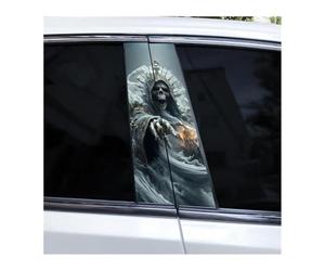 Self-Adhesive 2pcs Car B-pillar Decals Blood Blade Death Auto Center Pillar Waterproof Sticker(TYPE A)
