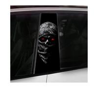 Self-Adhesive 2pcs Car Center Pillar Sticker Terrorist Pattern Vinyl Auto B-pillar Waterproof Protective Film