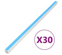 vidaXL Cable Trunking 10x10mm – Self-Adhesive PVC, 30m, Cuttable, Paintable, White