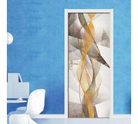 Self Adhesive 3D Door Murals Peel and Stick Decor Stickers Colorful Abstract Geometry Wallpaper Removable Art Poster Kids Room Door Photo Door Sticker Living Room Study Office Kitchen 90 X-2730095369