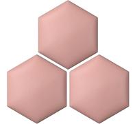 Self-Adhesive 3D Hexagon Wall Panels, Anti-Collision Decorative Padding for Kids' Rooms & Living Room, Pack of 3 (Light Blue, 25x29cm) - Stylish & Safe Wall Decor