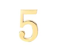 Self-Adhesive 3D House Numbers, Brass Mailbox Decor Number Stickers for Outside Door, Gate, Apartment, Office, Hotel Room, Farmhouse