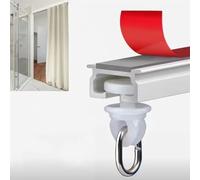 Self-Adhesive ain Track for Ceiling or Wall Aluminum ain Rod 50cm-260cm Room Divider with Rollers No Drill Ceiling Rail 250cm (8.2ft) Length