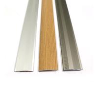 Self adhesive aluminium door bar threshold adjustable ramp 2.7m (Light Oak)