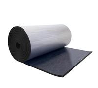 Self Adhesive Aluminium Foam Reflective Insulation 5mm Thick, Radiator Insulation Foil Reflector Fireproof and Soundproof Mat, Foam Wrap Insulation Roll Foil for Roof, Floor, Ceiling ( Size : 1mx1m )