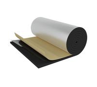 Self Adhesive Aluminium Foil Insulation,5-50mm Thick,Thermal Soundproof Cotton Layer,Heat Reflector & Radiant Barrier,Fireproof Insulation Roll,Damp Proof Membrane,1-10m (1x2m/3.3x6.6ft,10mm Thick)