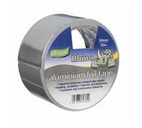 SELF ADHESIVE ALUMINIUM FOIL TAPE SILVER ELECTRIC HEAT REFLECTOR PIPE REPAIR 10m x 50mm