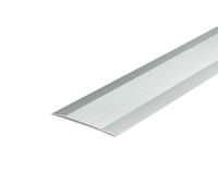 Self-Adhesive Aluminium Threshold Strip 100 mm × 930 mm (3.93 in × 36.61 in) Grooved Wide Profile Silver TMW Profiles (Silver)