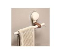 Self-Adhesive Aluminium Towel Holder - 30cm/11.8in, No Drilling Required, Wall-Mounted Towel Ring for Bathroom & Kitchen - White Towel Rack