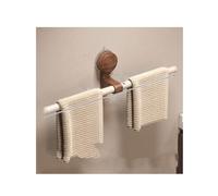 Self-Adhesive Aluminium Towel Holder - No Drilling Required, 50cm/19.6in Towel Ring for Bathroom & Kitchen, Wall-Mounted Towel Rack, Stylish White Finish