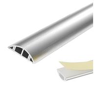Self Adhesive Aluminum Cable Cover - Non Slip Cable Protector for Living Room and Office - Prevents Trip Hazards, 100cm