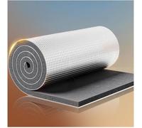 Self Adhesive Aluminum Foil Insulation , Cotton Reflective Insulation Foam Double Non Flaking for Winter RV Window Thermal Cold Insulating Summer Heat(5mm,1*2m/3.2*6.6ft)