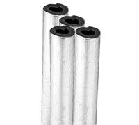 Self-Adhesive Aluminum Foil Insulation Foam Pipe Covers Heat Preservation Tubing for Outdoor Water Pipes Fits ID 22-89mm 34mm x 40mm x 1m Energy Efficient Insulation Solution