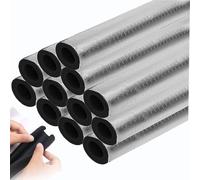 Self-Adhesive Aluminum Foil Pipe Insulation Tube for Hot and Cold Water Pipes, Freeze Protection for Exposed Pipes, Fire/Flame Retardant Energy Saving(133mm*20mm*100cm)