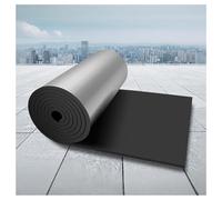 Self Adhesive Aluminum Foil Sound Insulation Cotton Premium Foam Core Radiant Barrier for Energy Conservation Indoor/Outdoor Roof Wall Duct Pipe (5MM Thickness 1x6m/3.2x19.7ft)