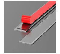 Self-Adhesive Aluminum Profile, Floor Transition Strip & Door Threshold Trim Designed for Laminate Planks, Tiles, Carpet Edges and Seamless Gap Coverage(Gray,2cm*90cm (3Pcs))