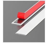 Self-Adhesive Aluminum Profile, Floor Transition Strip & Door Threshold Trim Designed for Laminate Planks, Tiles, Carpet Edges and Seamless Gap Coverage(White,1cm*90cm (3Pcs))