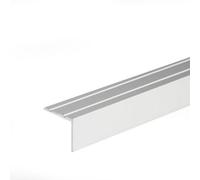 Self-Adhesive Anodised Aluminium Anti Non Slip Stair Edge Nosing Trim 900mm X 25mm X 20mm A36 Silver