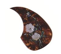 Self-adhesive Anti-scratch Plate, Classical Folk Acoustic Guitar Elastic Soft Rubber Pickguard Guitar Self-adhesive Anti-scratch Plate(Multi-colored)