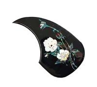 Self-adhesive Anti-scratch Plate, Classical Folk Acoustic Guitar Elastic Soft Rubber Pickguard Guitar Self-adhesive Anti-scratch Plate(Black)