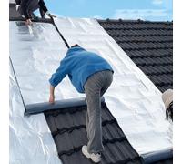 Self-Adhesive Asphalt Tape,Waterproof Patch Seal Tape,Roof Repair Aluminium Foil Tape,Waterproof Thermal Insulation UV Protection,for Roof Window Gutter Repair (50x100cm(1.64x3.28ft))