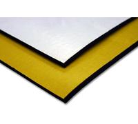 SELF ADHESIVE BACKED BLACK NEOPRENE SPONGE/FOAM RUBBER SHEET 297MM X 210MM (A4) X 6MM THICK (One Side)