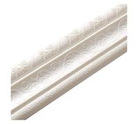 Self-Adhesive Baseboard Foam Wall Edge Strip Stickers Self-Adhesive Waterproof Baseboard Corner Waist Line Sticker Wallpaper Border Decor(D)