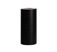 Self-Adhesive Baseboard PVC Self-Adhesive Waterproof Wood Waist Line Wallpaper Living Room Skirting Vinyl Decals Baseboard Wall Border Corner Stickers(Black,12cm x 5m)