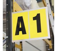 Self Adhesive Bay Markers 260h x 167w for 1 Digit