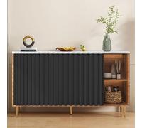 Self adhesive black hammock for cabinets open and foldable ideal for shelves and under the counter 70 x 50 cm. Improve your privacy!